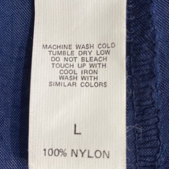 Vintage Adidas Men's Large Nylon Track Pants 4 Pockets and Drawstring Waist - Picture 7 of 13